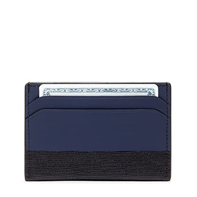 TUMI - Nassau Slim Card Case Wallet for Men - Navy/Black