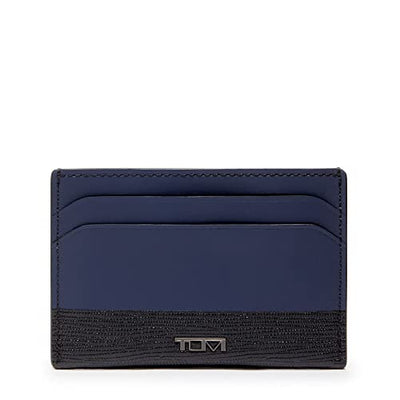 TUMI - Nassau Slim Card Case Wallet for Men - Navy/Black