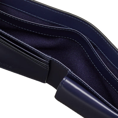 Lacoste Official Leather Minimalist Short Wallet, black (black 19-3911tcx)