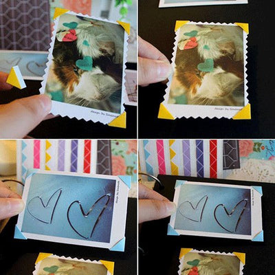 Scrapbook Corner Sticker PVC Colorful Paper