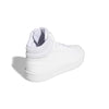 adidas Women's Hoops 3.0 Mid Basketball Shoe, White/White/Dash Grey, 8.5