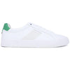 Nautica Men's Colpa Casual Lace-Up Shoe,Classic Tennis Low Top Loafer, Fashion Sneaker-White Green 2 Size-9.5