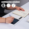 MOSHOU Calculator with LCD Writing Tablet, 2in1 Desktop Standing Calculator with Electronic Calendar time Temperatures,10-Digit LCD Display Calculator for Student Teacher Office Business