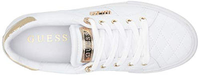Guess Women's Loven Sneaker, White, 8