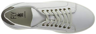 Fly London Women's DILE450FLY Sneaker, White, 9