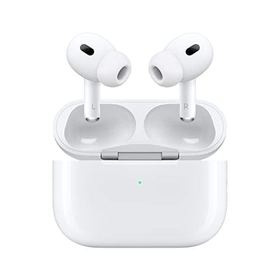 Apple AirPods Pro (2nd Generation) Wireless Ear Buds, Up to 2X More Active Noise Cancelling Bluetooth Headphones, Transparency Mode & Adaptive Audio