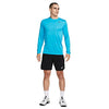 Nike Dri-FIT Legend Men's Long-Sleeve Fitness Top (as1, Alpha, m, Regular, Regular, Laser Blue/Black)