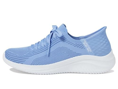 Skechers Women's Ultra Flex 3.0 BrilliantPath Sneaker, Periwinkle=PERI, 7.5