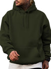 JMIERR Men's Sweatshirt Mens Fall Vintage Drawstring Hoodies Sweatshirts for Men Long Sleeve Hooded Pullover with Pockets Collar Fleece Casual Basic Simple Winter Shirts, US50(2XL), A Green