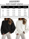 LILLUSORY Women's Fall Fashion 2023 Oversized Sweaters Tunic Tops Pullover Trendy Chunky Knitted Clothes Wear with Leggings