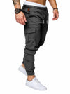 GM MGBOYGYM Mens Fashion Joggers Sports Pants - Cotton Cargo Pants Sweatpants Trousers Mens Long Pants Dark Grey-S