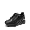 DREAM PAIRS Women Wedge Sneakers Ladies High Heeld Platform Fashion Sneaker Shoes All Black Size 9.5 SDFN2374W