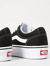 Vans Women’s Ward Platform Canvas Low-Top Sneakers, Black ((Canvas) Black/White 187), 4.5 UK