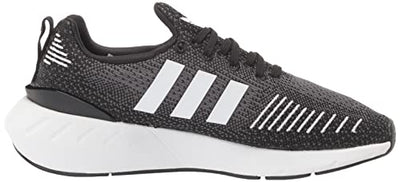 adidas Women's Swift Run 22 Sneaker, Black/White/Grey, 7.5