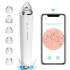 Blackhead Remover Pore Vacuum, 【[FDA Certification] 】WiFi Visible Facial Pore Cleanser with HD Camera Pimple Acne Comedone Extractor Kit with 6 Suction Heads Electric Blackhead Suction Tool