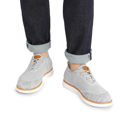 Bruno Marc Mens Mesh Sneakers Oxfords Lace-Up Wingtip Lightweight Casual Walking Shoes, 02/Grey - 11(Grand-02)
