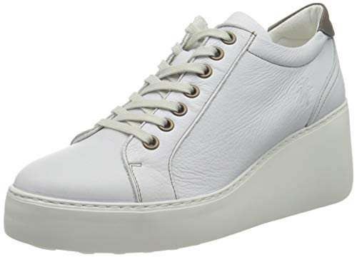 Fly London Women's DILE450FLY Sneaker, White, 9