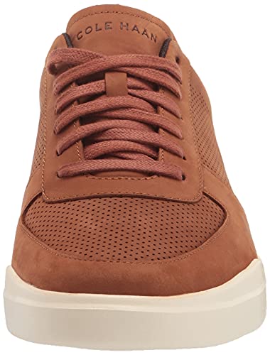 Cole Haan Men's Grand Crosscourt Modern Perforated Sneaker, Monument Suede/NUBCK, 12