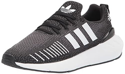 adidas Women's Swift Run 22 Sneaker, Black/White/Grey, 7.5