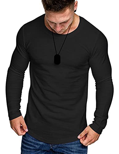 COOFANDY Men Fashion Hipster T Shirt Fit Lightweight Cotton Fall Tee Big Tall