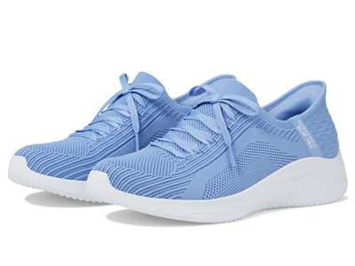 Skechers Women's Ultra Flex 3.0 BrilliantPath Sneaker, Periwinkle=PERI, 7.5