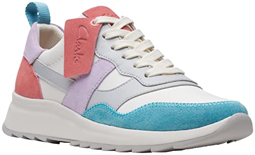 Clarks Women's Dash Lite Jazz Sneaker, Lilac Combi, 8