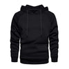 LBL Mens Fashion Athletic Hoodies Long Slevee Sport Sweatshirt Gym Running Sweatshirt Solid Color Fleece Pullover Black XL