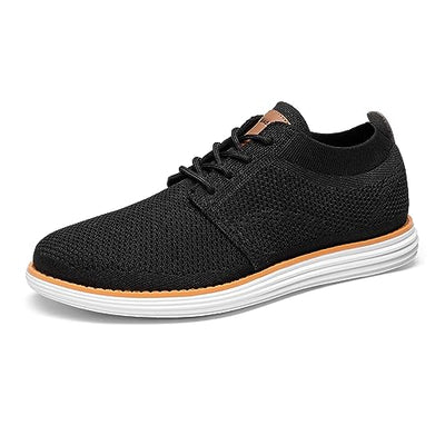 Bruno Marc Mens Mesh Sneakers Oxfords Lace-Up Lightweight Casual Walking Shoes, 1/Black - 13(Grand-01)