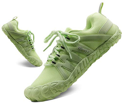 Minimalist Running Shoes for Women Barefoot Shoes Female Ladies Breathable Lightweight Climbing Wide Toe Box Sneakers Green US Size 6 6.5