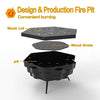 Growgoes Fire Pit 21 inch Portable fire Pit,Wood Burning Stove for Camping Firepit.Fire pits & Outdoor fireplaces with Carrying Bag.Firepits for Outside Patio,Backyard,Porch,Deck,BBQ.