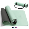 CAMBIVO Yoga Mat for Women Men Kids, 72" x 24" TPE Yoga Mats, 1/3 & 1/4 & 2/5 Inch Extra Thick Yoga Mat Non Slip, Workout Mat with Carrying Strap for Yoga, Pilates,Meditation and Floor Exercises