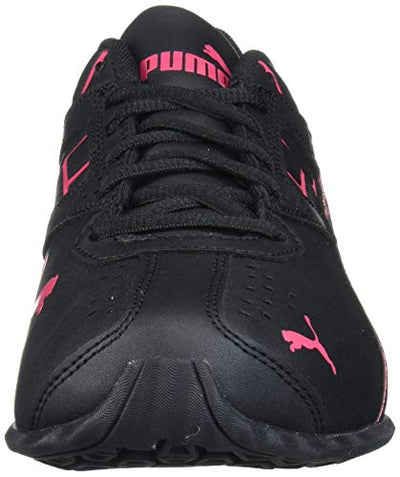 PUMA Women's TAZON 6 GRAPHIC Cross Training Sneaker, Puma Black-Nrgy Rose, 7.5