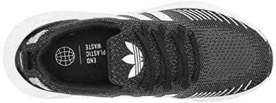 adidas Women's Swift Run 22 Sneaker, Black/White/Grey, 7.5