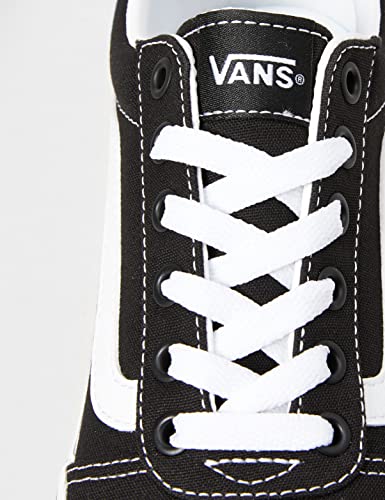 Vans Women’s Ward Platform Canvas Low-Top Sneakers, Black ((Canvas) Black/White 187), 4.5 UK