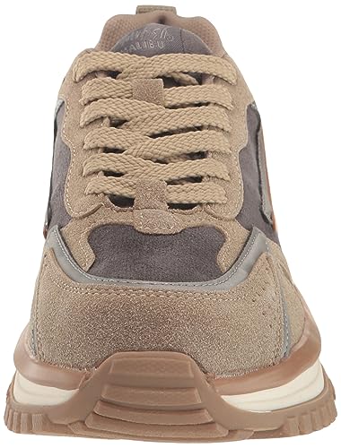 Blowfish Malibu Women's Leo Sneaker, Earth FxSuede/GryMicroSuede/Lt, 8.5