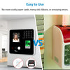 NGTeco Time Clocks for Employees Small Business with Face, Finger Scan, RFID and PIN Punching in One, Office Time Card Machine Automatic Punch with APP for iOS Android (0 Monthly Fee)