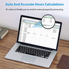 NGTeco Time Clocks for Employees Small Business with Face, Finger Scan, RFID and PIN Punching in One, Office Time Card Machine Automatic Punch with APP for iOS Android (0 Monthly Fee)