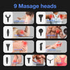 APHERMA Massage Gun, Muscle Massage Gun for Athletes Handheld Electric Deep Tissue Back Massager, Percussion Massage Device for Pain Relief with 30 Speed Levels 9 Heads