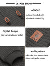 COOFANDY Mens Fashion Hoodies Sweatshirt Casual Long Sleeve Hooded Sweaters Pullover Winter Clothes for Men Dark Gray