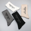 axgeyofs Fashion Hip Hop Letter Print Socks 4-Pair Adult Casual Athletic Letter Print Cotton Moisture Wicking Tube Socks