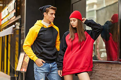 LBL Mens Fashion Athletic Hoodies Long Slevee Sport Sweatshirt Gym Running Sweatshirt Solid Color Fleece Pullover Black XL