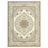 Washable Boho Floral Medallion Area Rug, 9x12 Non-Slip Soft Low-Pile Printed Carpet for Indoor Home Decor in Entryway, Bedroom, Living Room, Office, Kitchen, Yellow