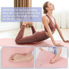 Yoga Mat 1/4-Inch Thick TPE,WeMe 72"X24" Exercise Yoga Mat Folding-2023 New Training Mat Fitness Mat for Women, Men & Children,Non-Slip High-Density Eco Friendly for Pilates Mat with Storage Bag (Pink, 6mm)