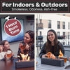 Houswise Tabletop Fire Pit, Portable Fire Pit Bowl, Indoor Smores Maker, Table Top Firepit, Outdoor Indoor Fire Pit Tabletop, Indoor Fireplace, Mini Tabletop Fireplace, Decor Housewarming Gifts
