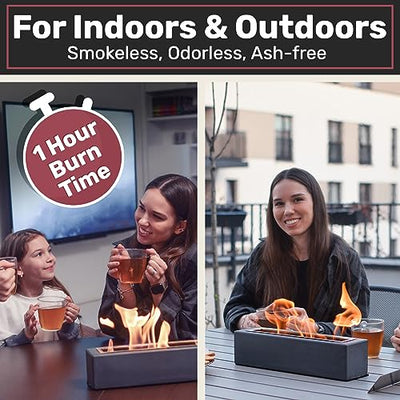 Houswise Tabletop Fire Pit, Portable Fire Pit Bowl, Indoor Smores Maker, Table Top Firepit, Outdoor Indoor Fire Pit Tabletop, Indoor Fireplace, Mini Tabletop Fireplace, Decor Housewarming Gifts