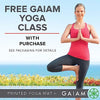 Gaiam Yoga Mat - 5mm Thick Yoga Mat - Non-Slip Exercise Mat for All Types of Yoga, Pilates & Floor Workouts - Textured Grip, Cushioned Support, Variety of Designs (24 x 68 inches long), Celestial Green