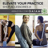 Gaiam Yoga Mat - 5mm Thick Yoga Mat - Non-Slip Exercise Mat for All Types of Yoga, Pilates & Floor Workouts - Textured Grip, Cushioned Support, Variety of Designs (24 x 68 inches long), Celestial Green