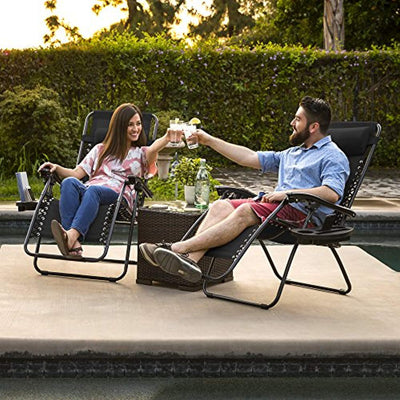 Best Choice Products Set of 2 Adjustable Zero Gravity Lounge Chair