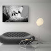 Startonight Canvas Wall Art Black and White Abstract Couple Adam and Eve, Framed Quantic Home Decor for Living Room 32" x 48"