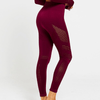 Women Seamless Yoga Set with Leggings and Cropped Long Sleeve Shirt